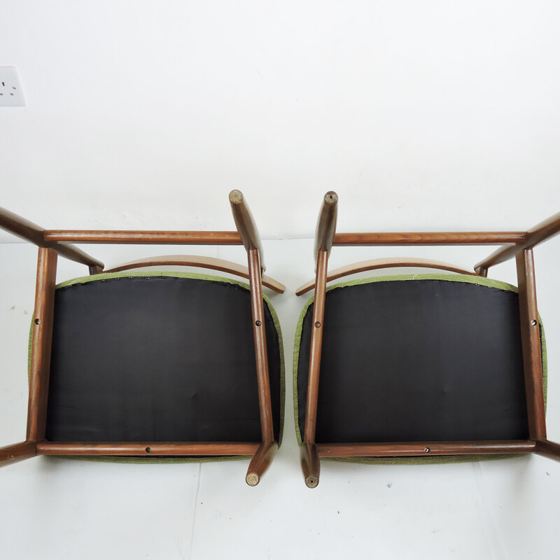 Lot de 4 chaises  vintage en teck par Kofod Larsen pour G-Plan 1960