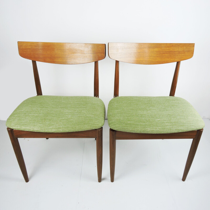 Lot de 4 chaises  vintage en teck par Kofod Larsen pour G-Plan 1960