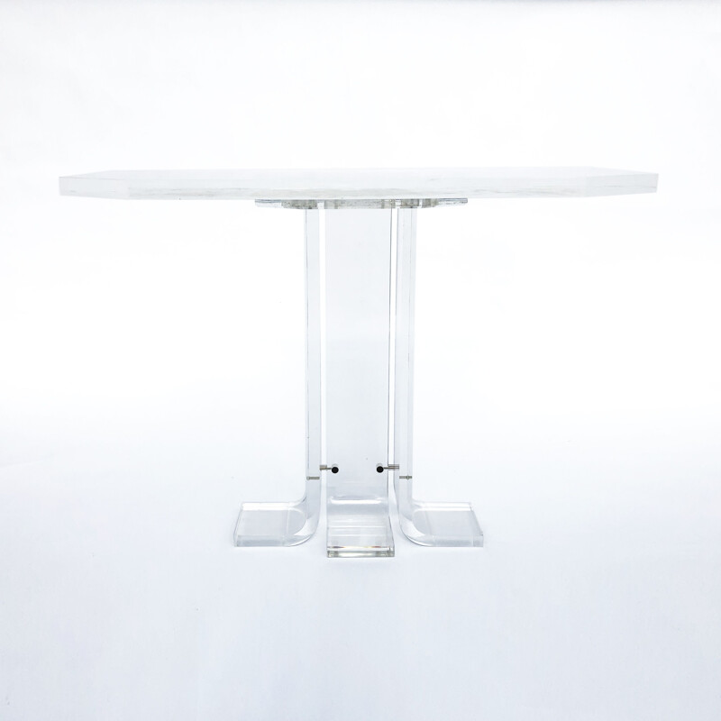 Table console vintage lucite, 1970