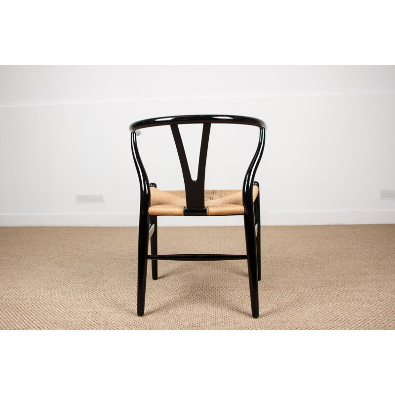 Series of 6 vintage chairs model CH24 "Wishbone Chair" by Hans Wegner Danes 1949
