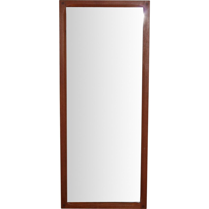 Vintage wall mirror Teak by Aksel Kjersgaard for Odder Denmark 1960s