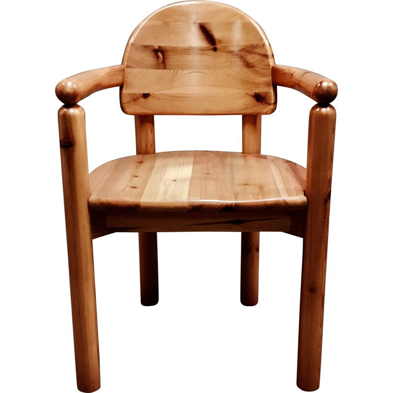 Vintage solid wood armchair Rainer Daumiller