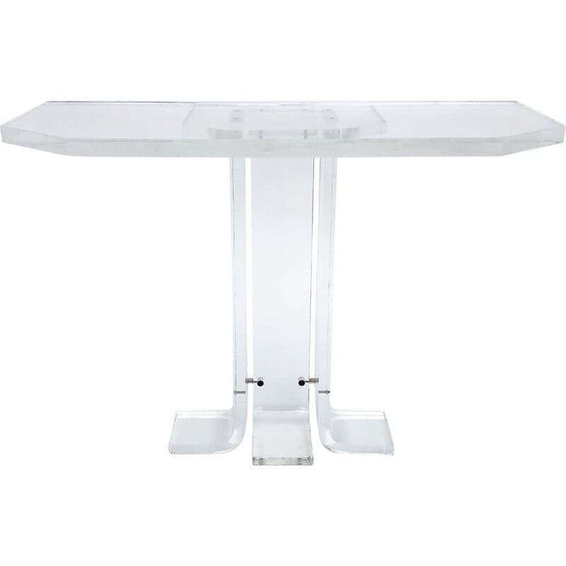 Table console vintage lucite, 1970