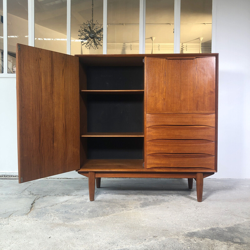 Vintage teak bar furniture by Arne Vodder, 1960