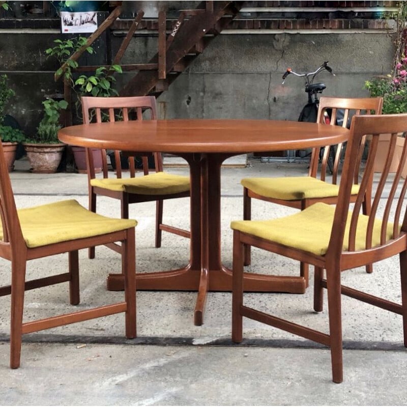 Vintage teak dining table by Karl-Eric Ekselius, 1960