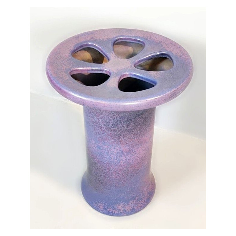 Vintage Angelo Mangiarotti ceramic umbrella holder by Fratelli Brambilla Italy 1969