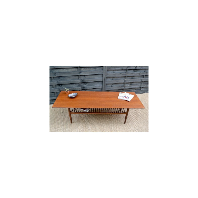 Coffee table in teak and rosewood, Ib KOFOD-LARSEN - 1960s