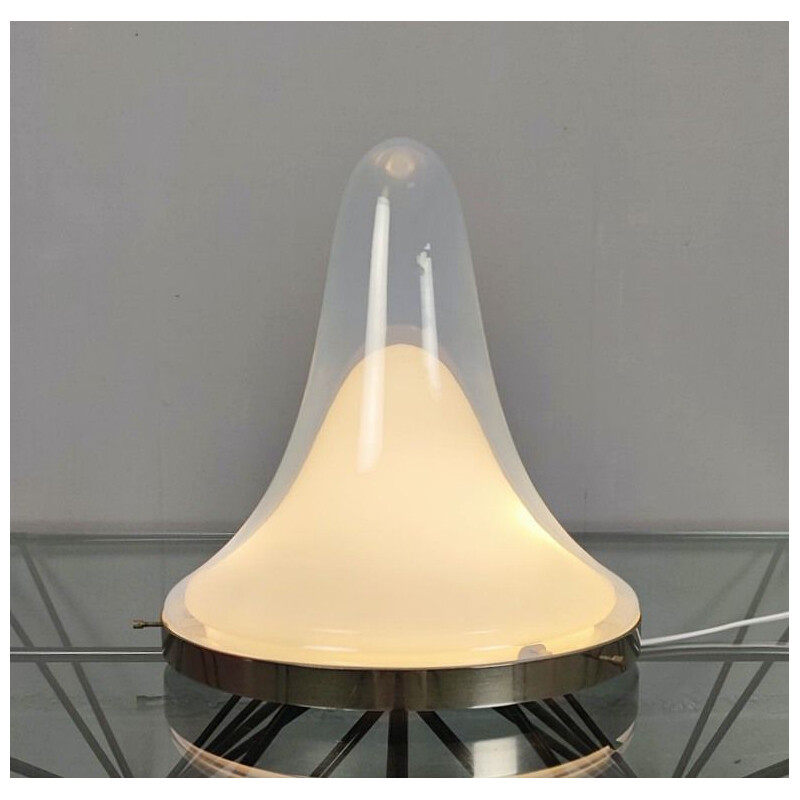 Vintage Murano Glass Desk Lamp By Carlo Nason, Italy 1970