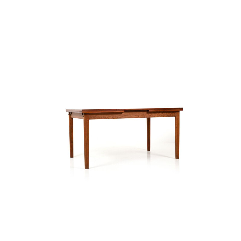 Vintage extendable Dining Table in Teak & Oak by FDB Old Børge Mogensen