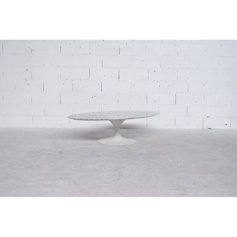 Table basse Eero SAARINEN en marbre blanc, Knoll - 1966