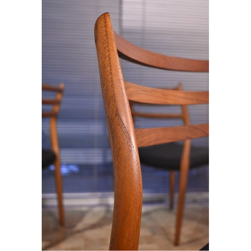 Set Of 4 vinttage  Teak Chairs Niels Moller Model 78