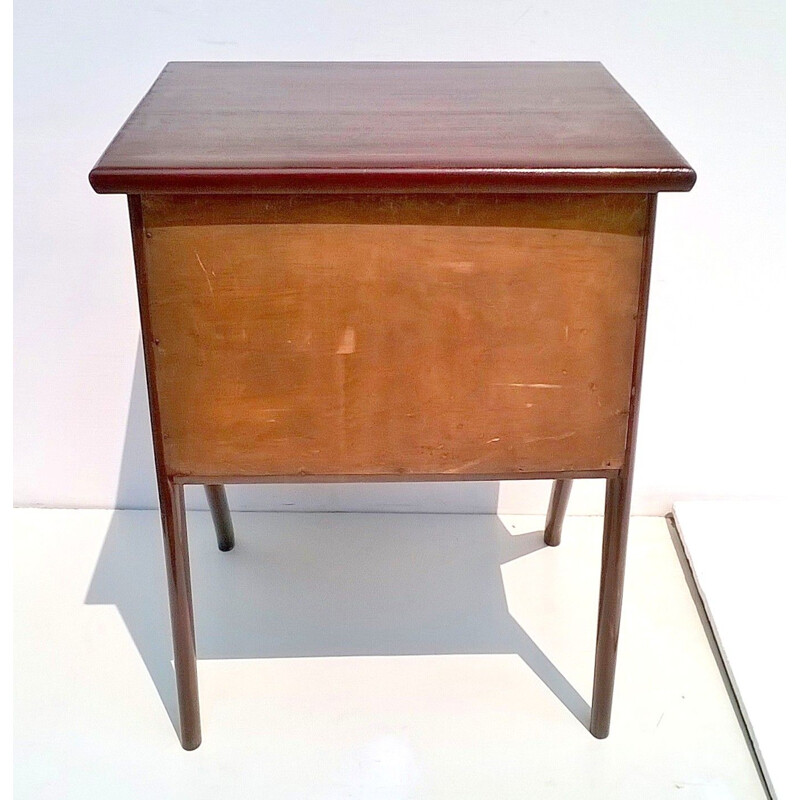 Table console vintage en hêtre par Ico et Luisa Parisi pour De Baggis, Italie 1951