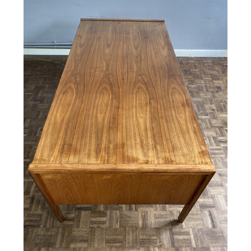 Vintage Walnut Executive Desk by Jens Risom 1960