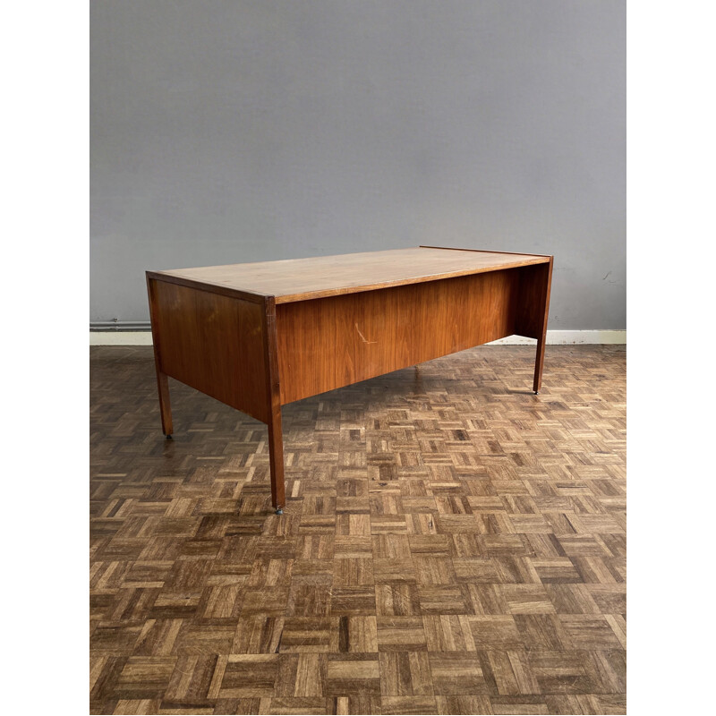 Vintage Walnut Executive Desk by Jens Risom 1960