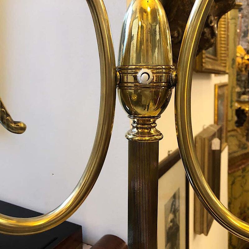  Mid-Century Modern Brass Italian Floor Lamp 1950