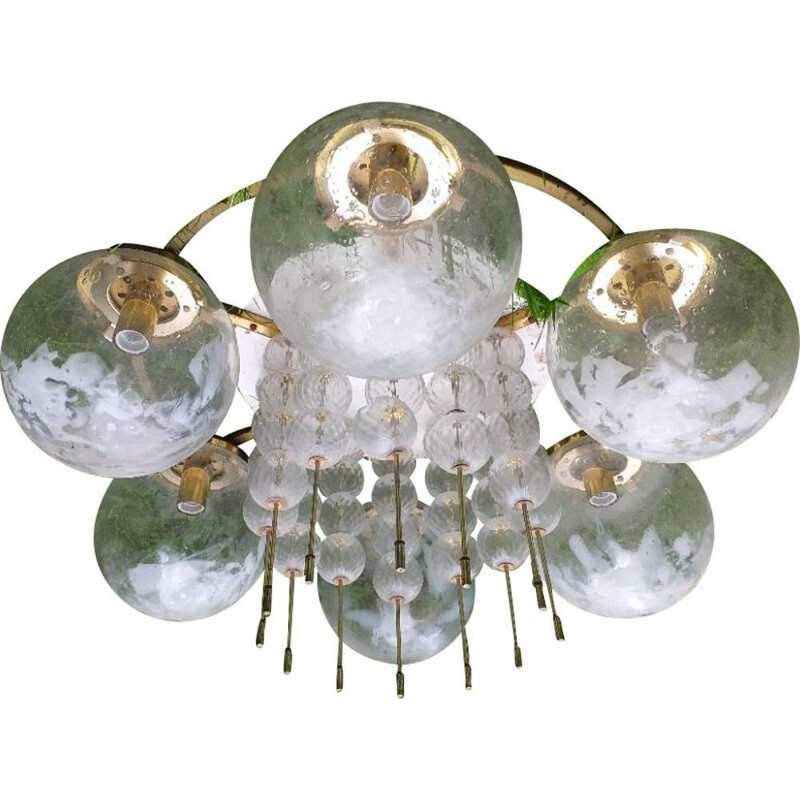 MidCentury Chandelier or Ceiling Flush Mount from Kamenicky Senov, 1970s