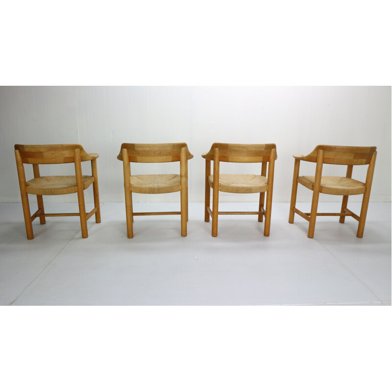 Ensemble de 4 chaises vintage Rainer Daumiller pour la scierie Hirtshals, Danemark 1970