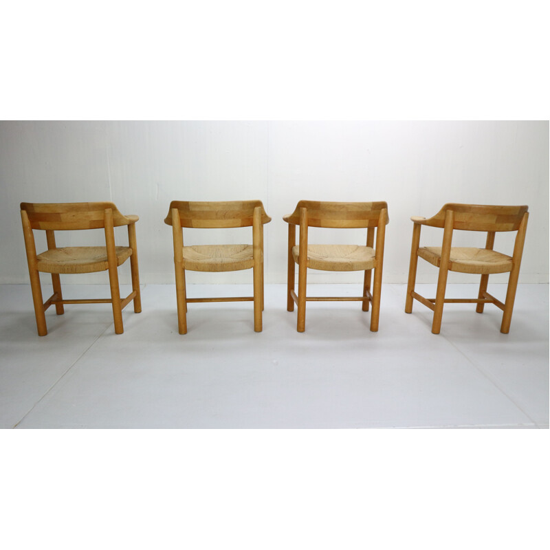 Set of 4 Vintage Dining Room Chairs Rainer Daumiller for Hirtshals Sawmill, Denmark 1970