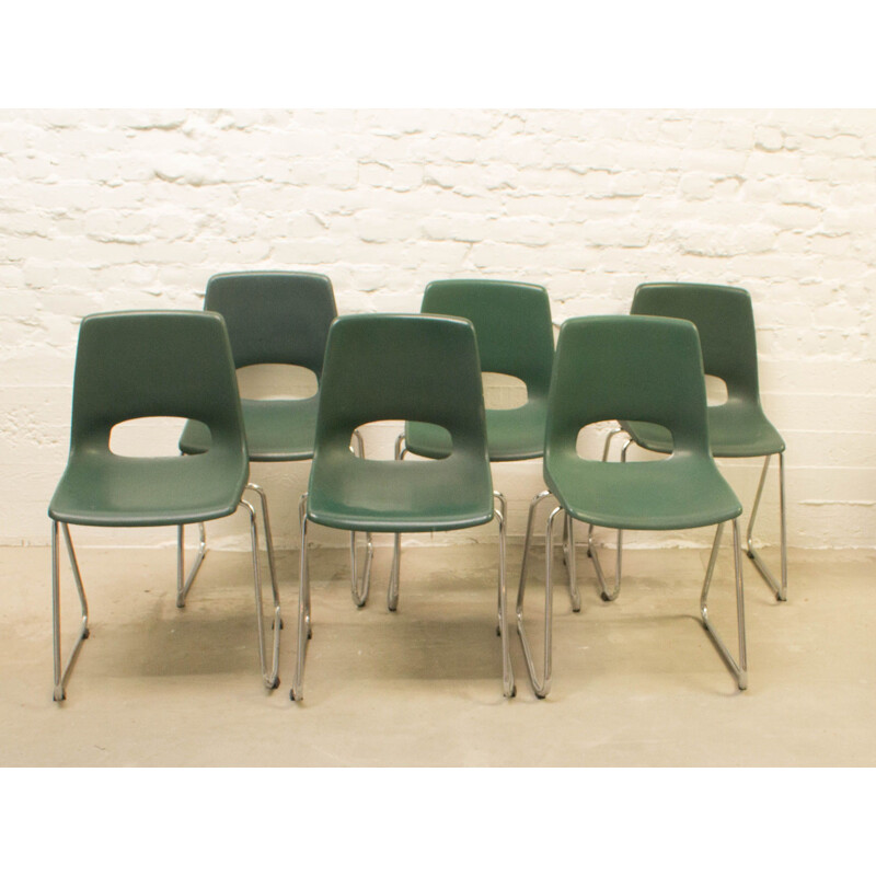 Set of 6 vintage dining chairs by Marko 1970
