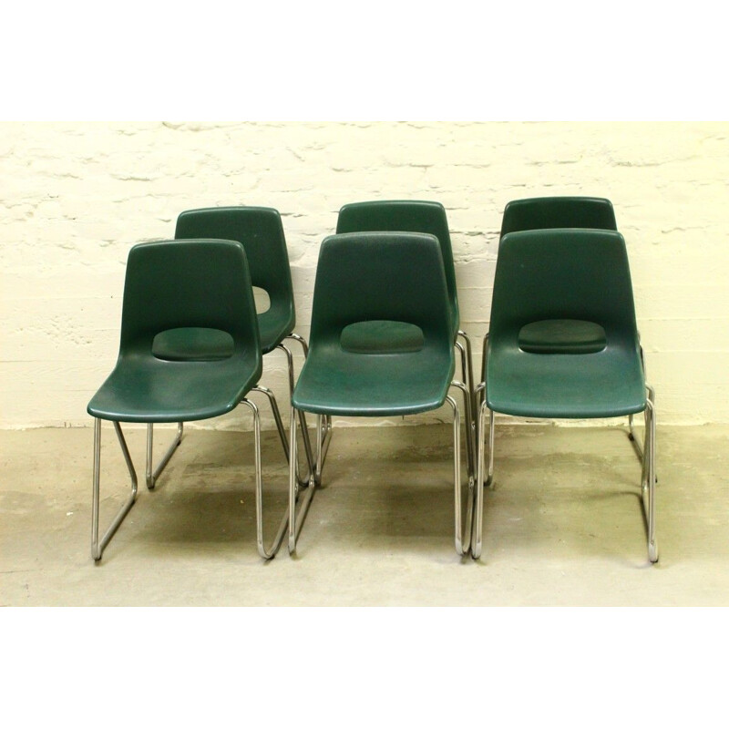 Ensemble de 6 chaises à repas vintage par Marko 1970