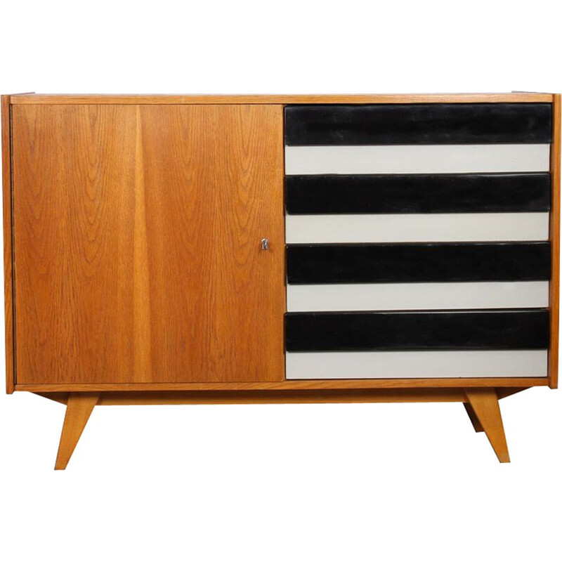 Rangement à tiroirs vintage par Jiri Jiroutek, modèle U-458, 1960