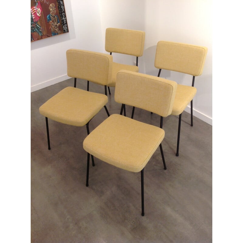 4 vintage chairs, André Simard - 1960s