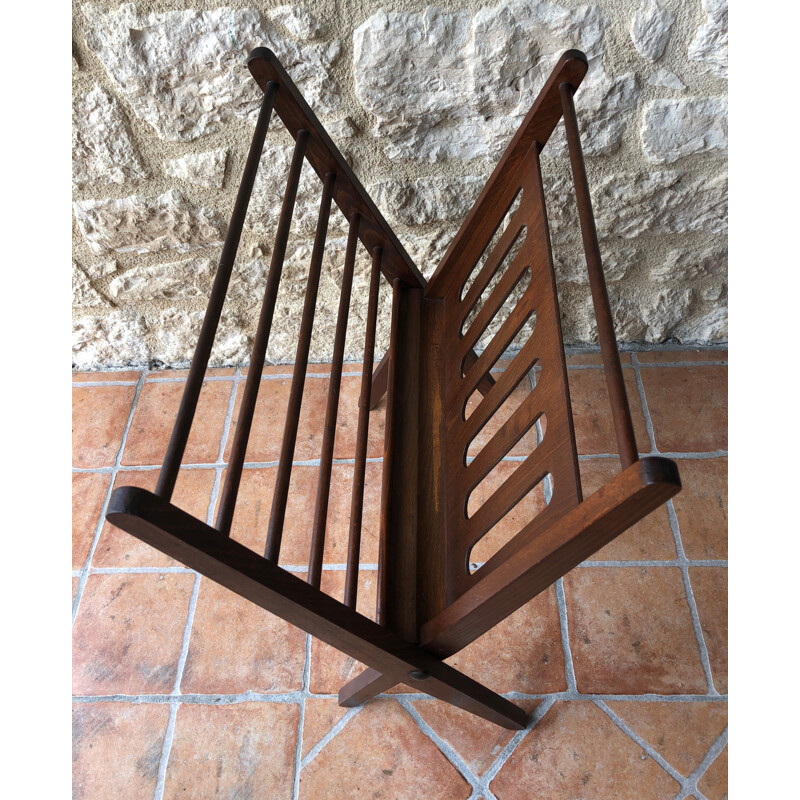 Vintage Cees Braakman magazine rack 1960