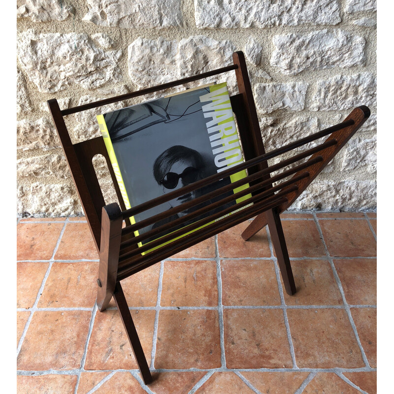 Vintage Cees Braakman magazine rack 1960