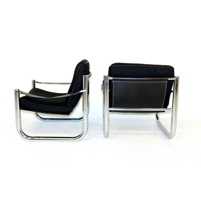 Paire de fauteuils vintage Arne Norrel, Suède, 1970