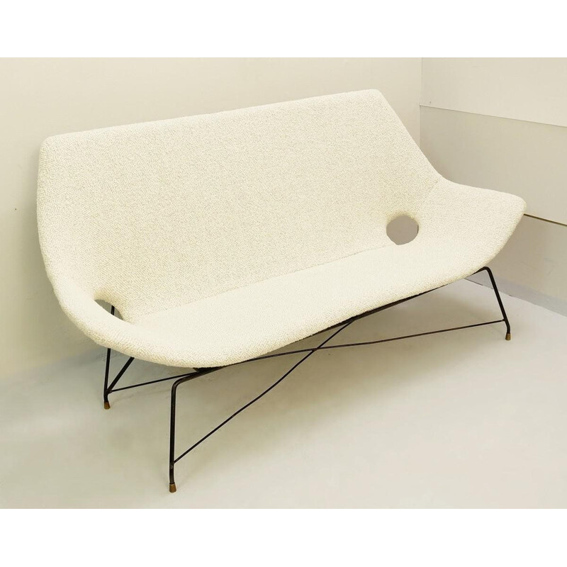 Vintage Cosmos Lounge Sofa designed by Augusto Bozzi for Saporiti Italia, Italy 1954