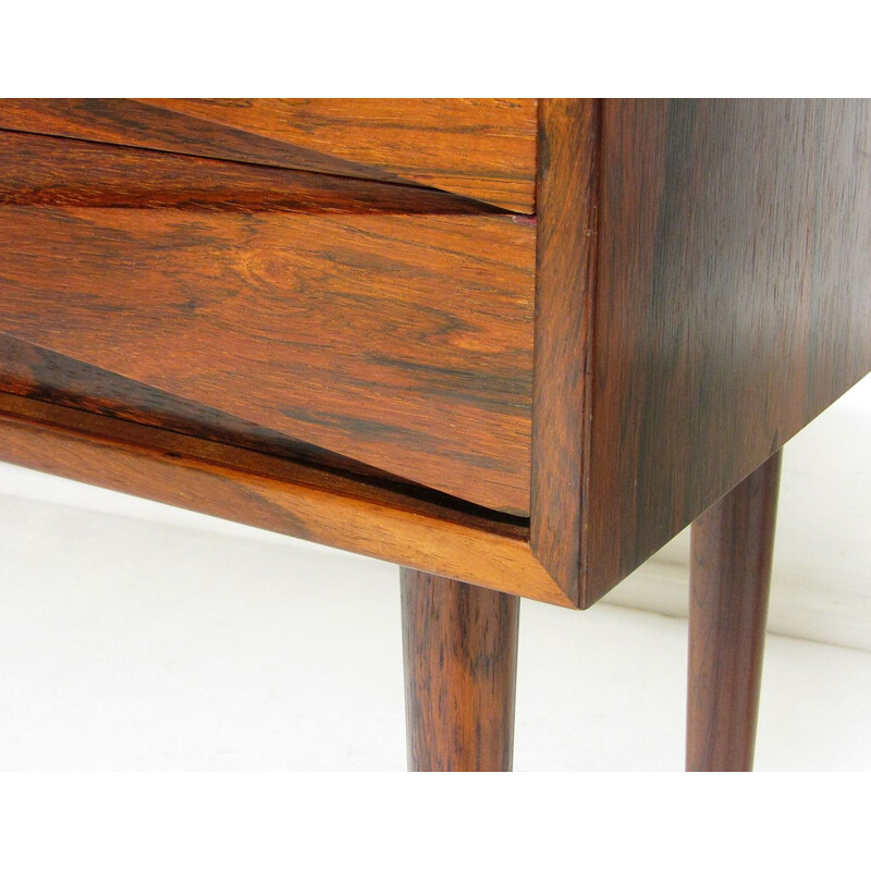 Pair Of vintage Rosewood Side Table Nightstands By Niels Clausen Danish 1960s