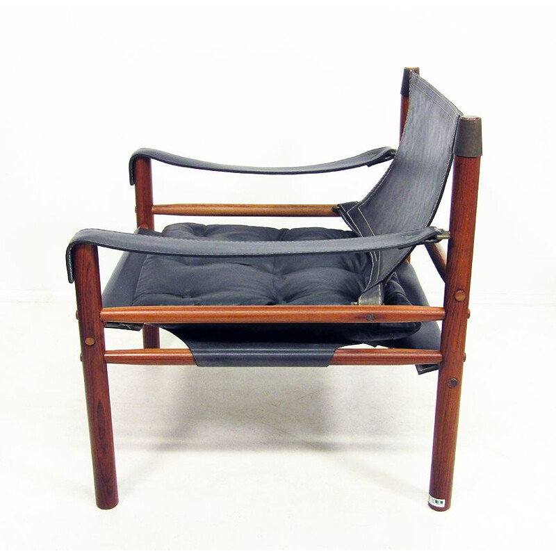 Vintage Rosewood 'Sirocco' Safari Chair By Arne Norell 1960s