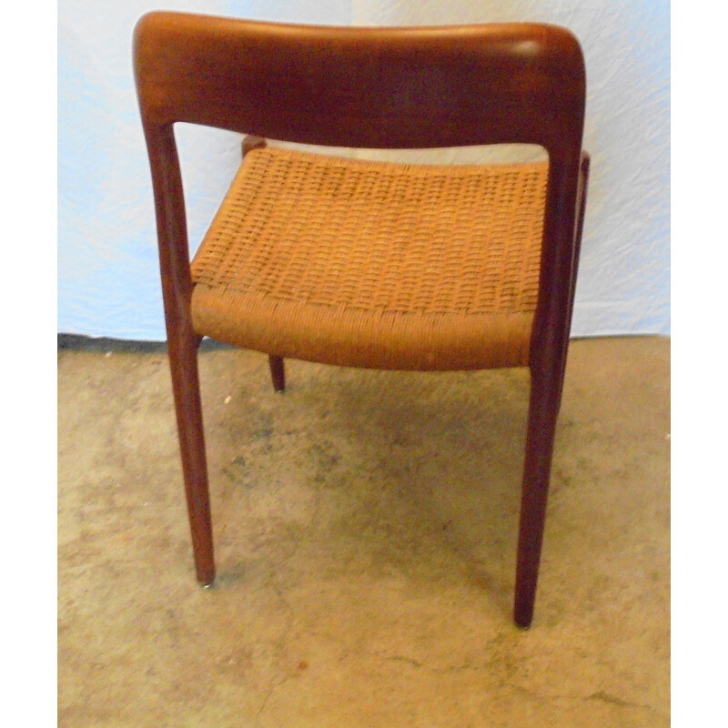 Vintage Niels O.Moller Teak  Chair model 75 Danish 1950