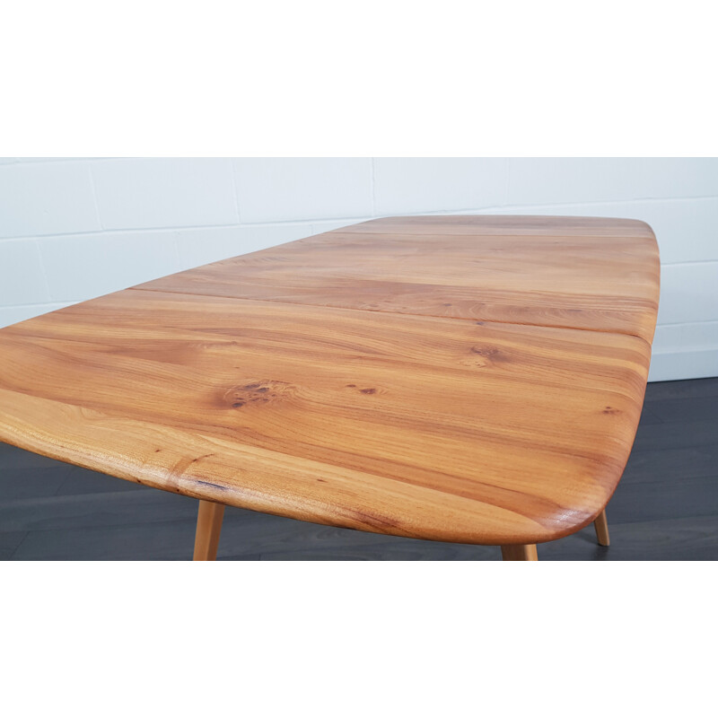 Vintage  Dining Table Square Drop Leaf Ercol, 1960s