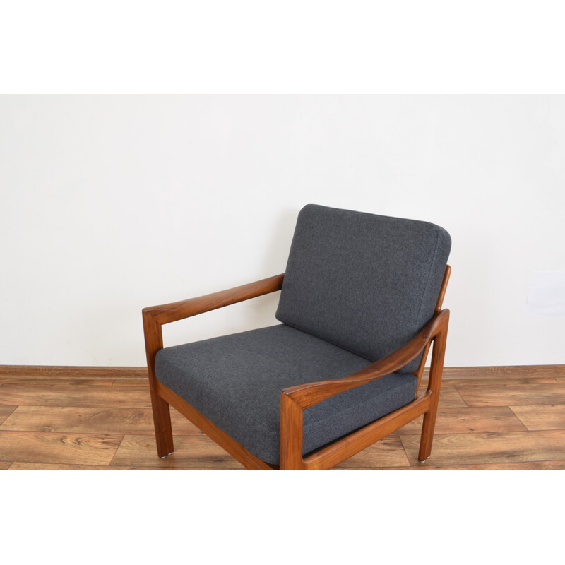 Paire de fauteuils lounge par Illum Wikkelsø pour Niels Eilersen danoises, 1960