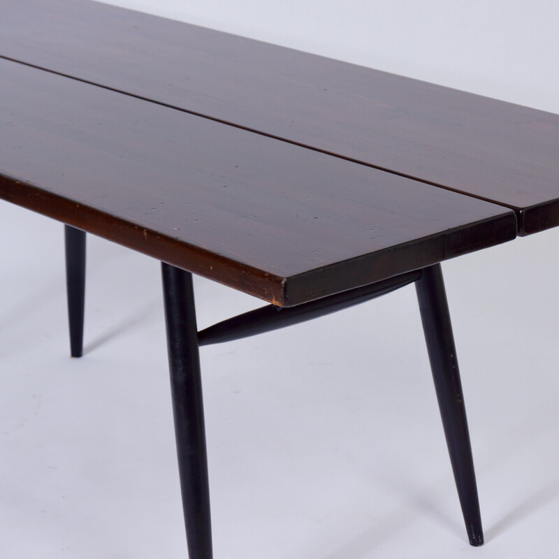 Banc de table et 4 chaises Vintage Pirkka Dining Ilmari Tapiovaara Laukaan Puu, 1950