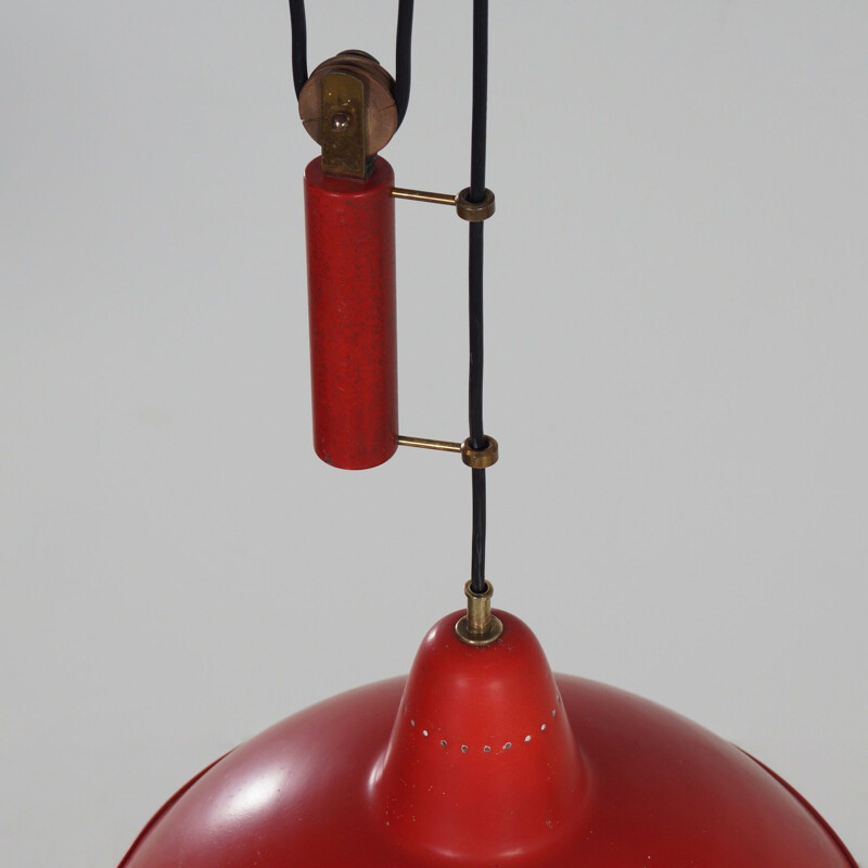 Vintage Pendant Counterweight Gino Sarfatti Arteluce, 1940s