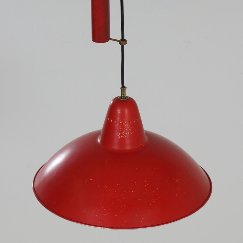 Vintage Pendant Counterweight Gino Sarfatti Arteluce, 1940s