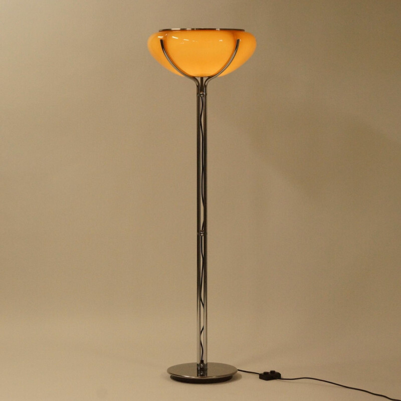 Vintage Floor Lamp Harvey Guzzini Quadrifoglio, 1970s