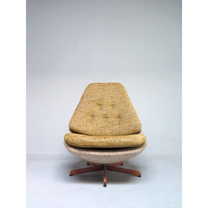 Chaise vintage longue pivotante danoise, 1970