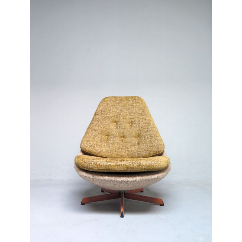 Vintage Danish swivel chaise longue, 1970