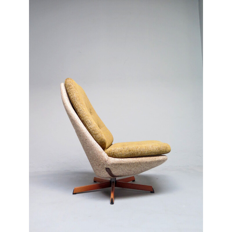 Vintage Danish swivel chaise longue, 1970