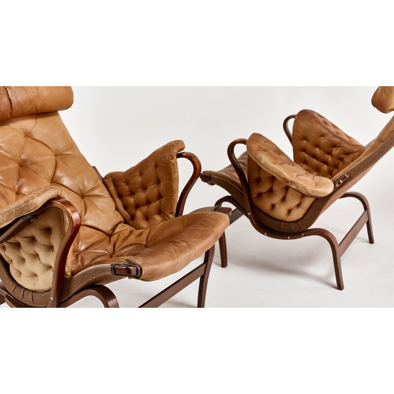 Paire de fauteuils vintage Bruno Mathsson Dux
