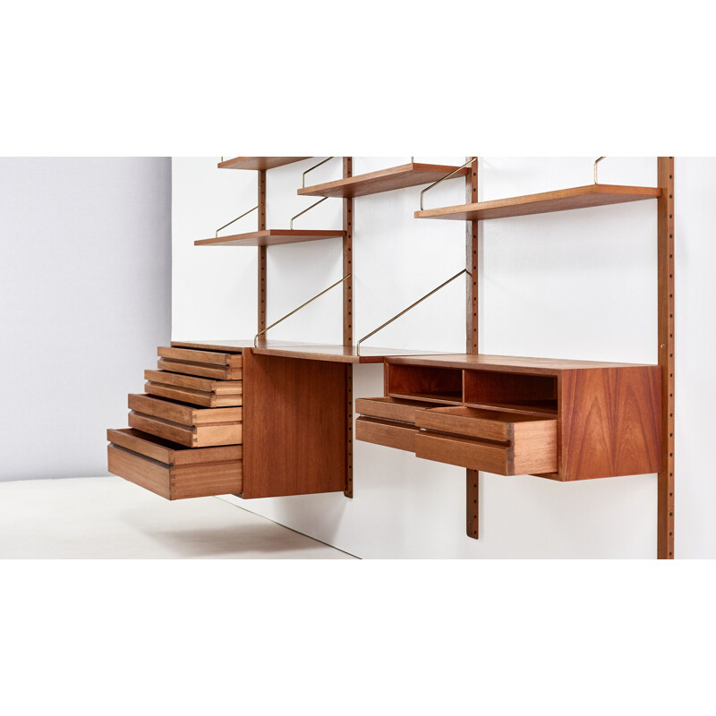 Vintage wall unit Poul Cadovius for Cado