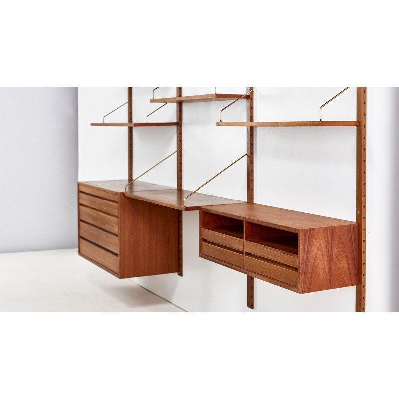 Vintage wall unit Poul Cadovius for Cado