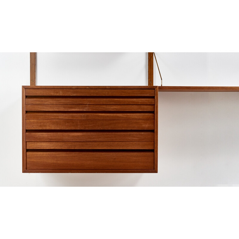 Vintage wall unit Poul Cadovius for Cado