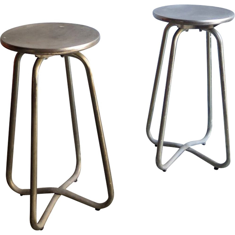 Pair of high vintage stools, 1970