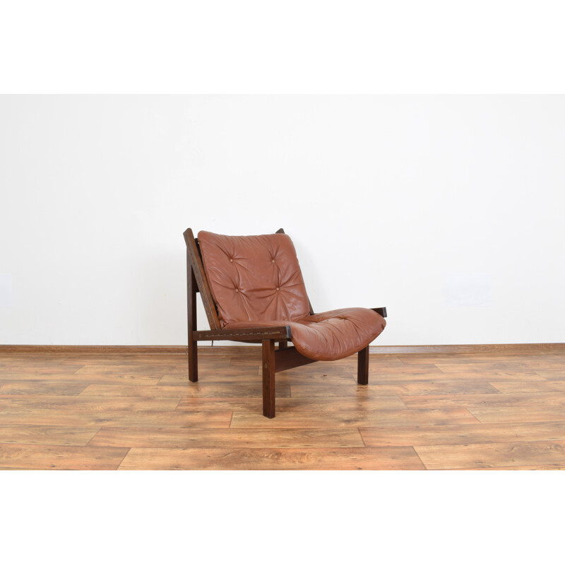 Paire de fauteuils lounge par Torbjørn Afdal pour Bruksbo, norvégiennes 1960