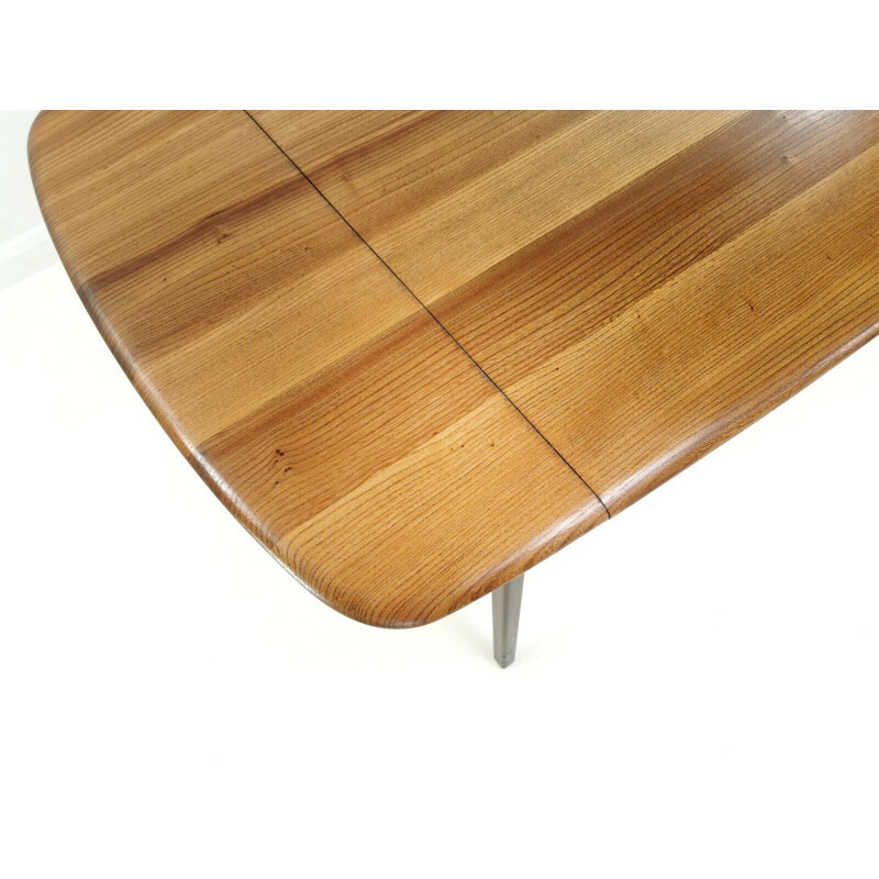 Mid Century Ercol Beech & Elm Drop Leaf Dining Table