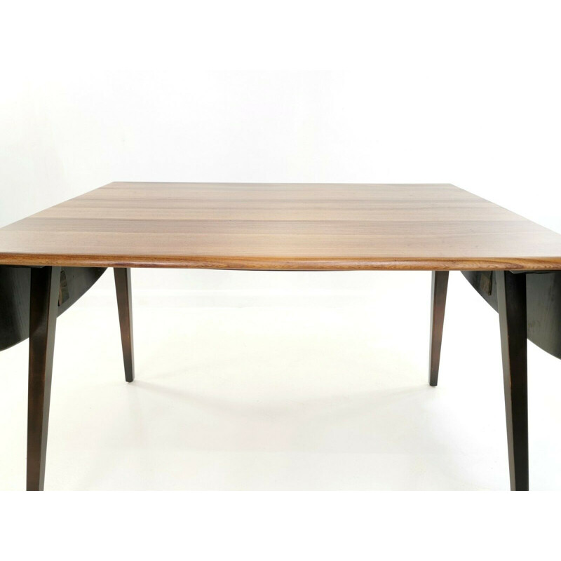 Mid Century Ercol Beech & Elm Drop Leaf Dining Table